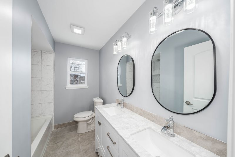 Bathroom renovation with new fixtures